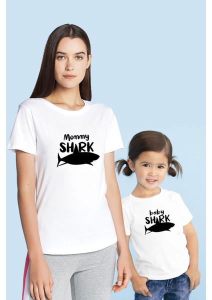 Mommy Shark Baby Shark Anne Çocuk(TEK ÜRÜN FİYATIDIR KOMBİN YAPMAK İÇİN 2 ADET SEPETE EKLEYİNİZ)