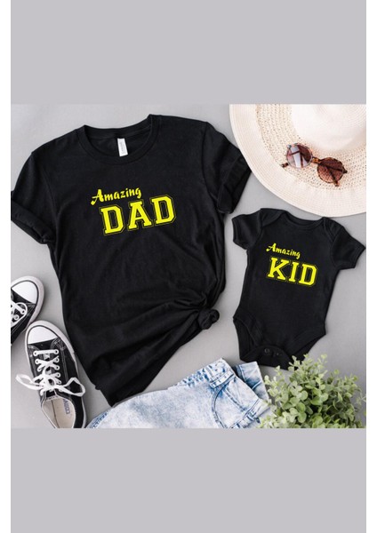 Amazing Dad Amazing Kid Baba Oğul Kız Tek Ürün Fiyatıdır Kombin Yapmak Için En Az 2 Adet Sepete Ekle
