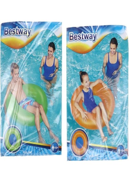 Cn Buzlu Neon Çift Renk 90 cm Simit Bestway 36025