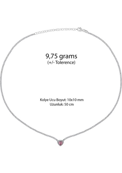 925 Ayar Ametist Taşlı Beyaz Renk Gümüş Kolye fiyatları