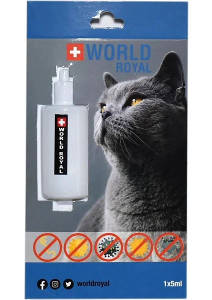 World Royal Kedi S.nd.rim ve B.ğırs.k R.hatlatıcı Iç Paraz.t Damlası