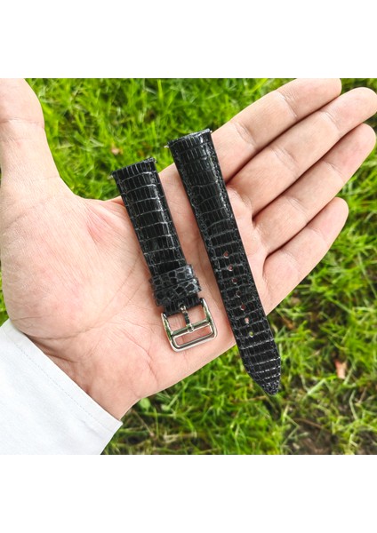 Gerçek Kertenkele Derisi 16 mm Deri Saat Kordonu 16 mm Deri Saat Kayışı 16 mm Kordon 16 mm Kayış 16 mm Saat Kordonu