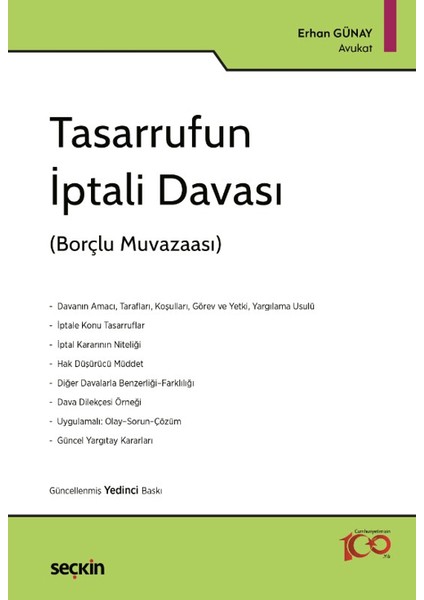 Tasarrufun İptali Davası - Erhan Günay