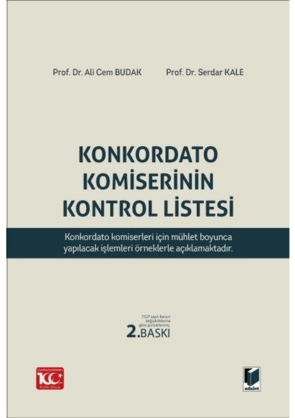 Konkordato Komiserinin Kontrol Listesi - Serdar Kale