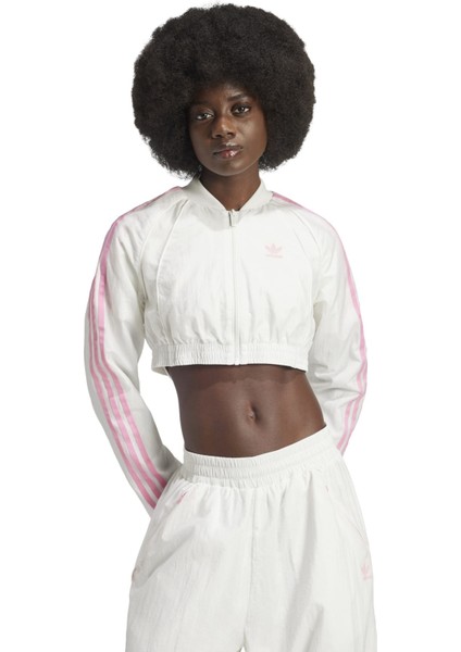 AIW5485 Adidas Baby Tracktop Kadın Ceket Beyaz