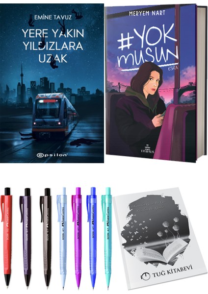Yokmusun Meryem Nart ve Epsilon Yayınevi Yere Yakın Yıldızlara Uzak Emine Tavuz 2li Set