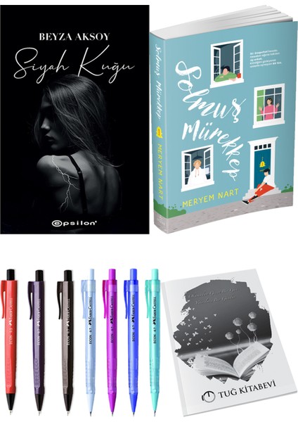 Solmuş Mürekkep 1 Meryem Nart ve Epsilon Yayınevi Siyah Kuğu Beyza Aksoy 2li Set