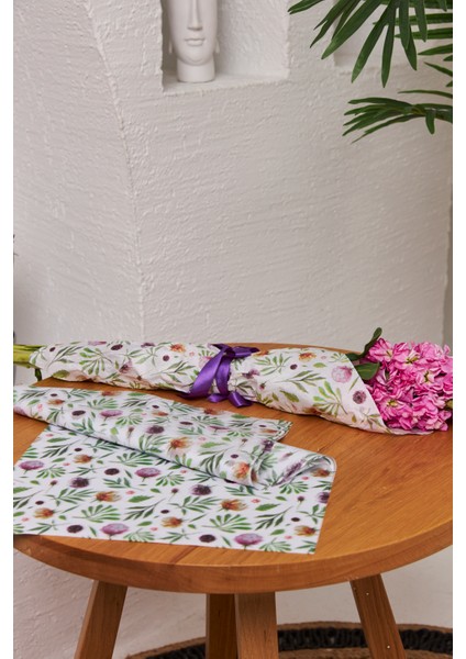 Hediye Paketleme Kağıdı: 10 Adet Yüksek Kaliteli Bahar Çiçekleri Baskılı Pelur 17GR. Pelur Kağıtlarımızla Şık Hediyeler Hazırlayın 24*34CM