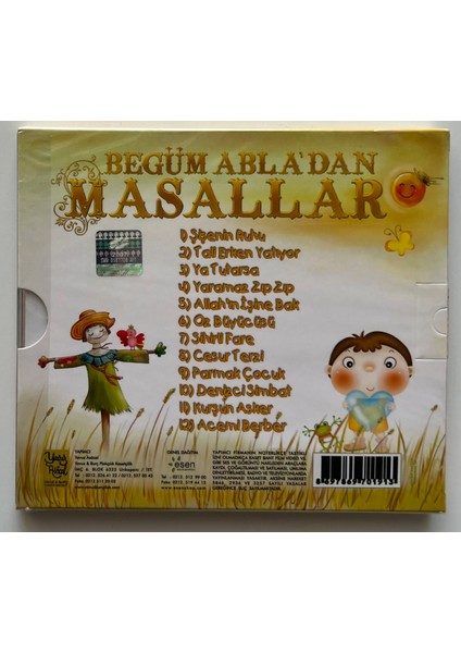 Begüm Abladan Masallar CD (Jelatininde Orjnal Dönem Baskı Cd)