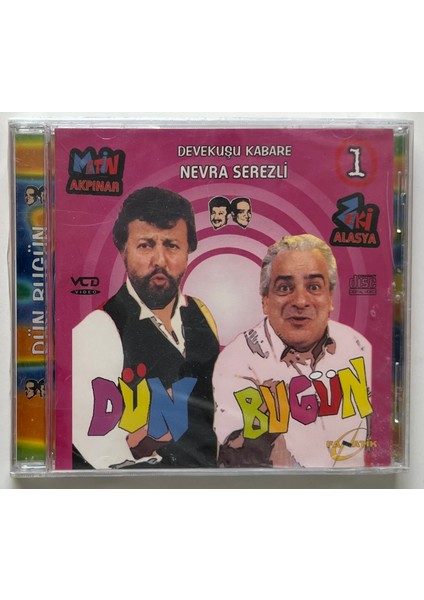 Metin Akpınar Zeki Alasya Dün Bugün CD (Jelatininde Sıfır Orjnal Dönem Baskı Vcd)