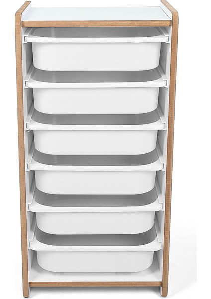 6 Çekmeceli Çocuk Oyuncak ve Aktivite Dolabı,beyaz-Beyaz 18MM Mdf fırsatları