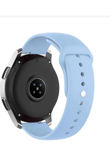 Xiaomi Mi Watch Yuvarlak Kasauyumlu Kayış Yumuşak Renkli Jel Silikon Kordon 22MM