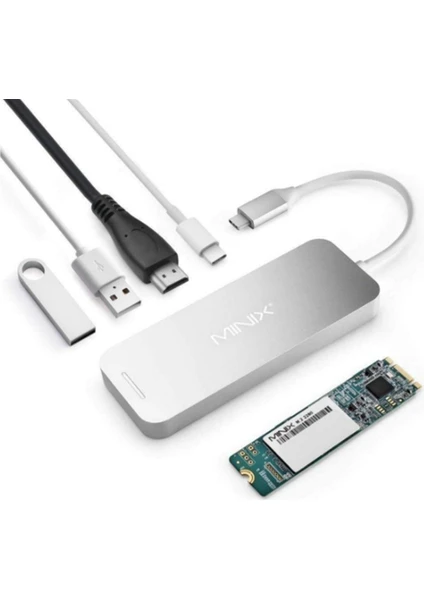 USB-C MULTIPORT SSD 240GB SILVER