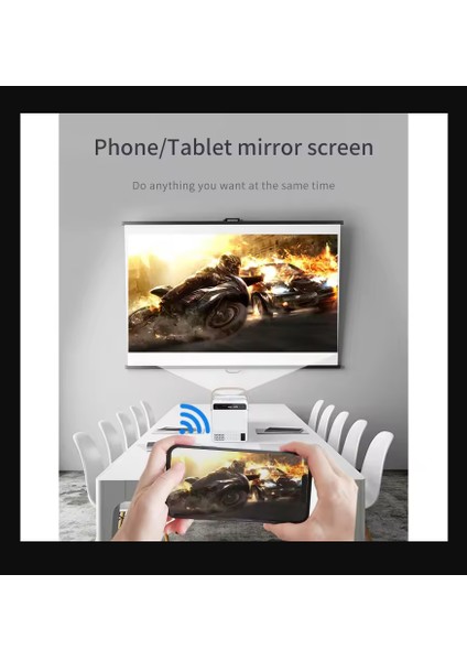 Android 4K Destekli LCD LED Projeksiyon Cihazı