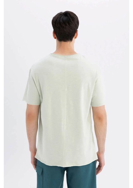 Erkek T-Shirt Mint Yeşili B7755AX/GN1181