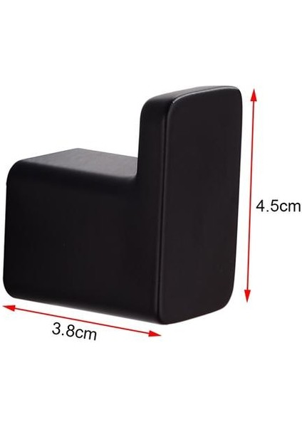 Robe Kanca Duvara Monte Banyo Havlu Kanca Siyah Alüminyum Bağbozumu Ceket Kanca Askı Tek Dekoratif Çanta Anahtar Şapka Giysi Raf | Robe Hooks (Yurt Dışından)