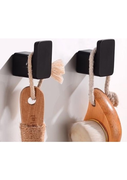 Robe Kanca Duvara Monte Banyo Havlu Kanca Siyah Alüminyum Bağbozumu Ceket Kanca Askı Tek Dekoratif Çanta Anahtar Şapka Giysi Raf | Robe Hooks (Yurt Dışından)