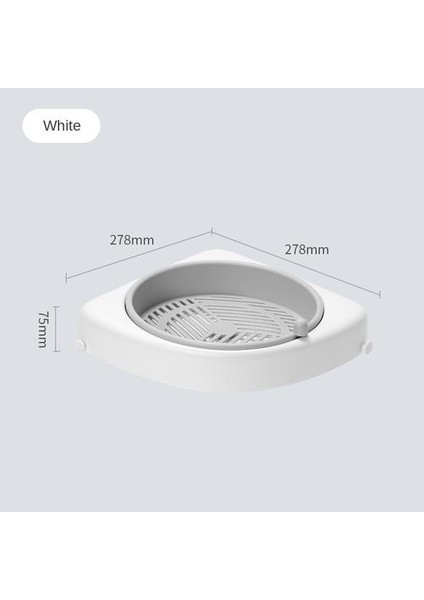 Evde Yumruksuz Dönen Banyo Rafı, Mutfak Banyo Duvar Depolama Rafı (Yurt Dışından) fiyatları
