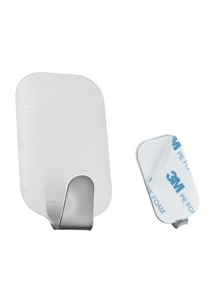 4 Adet Gümüş Kendinden Yapışkanlı Robe Kanca Duvar Kanca Havlu Kanca Banyo Ceket Kanca Paslanmaz Kanca Askı Mutfak Donanım | Robe Hooks (Yurt Dışından)