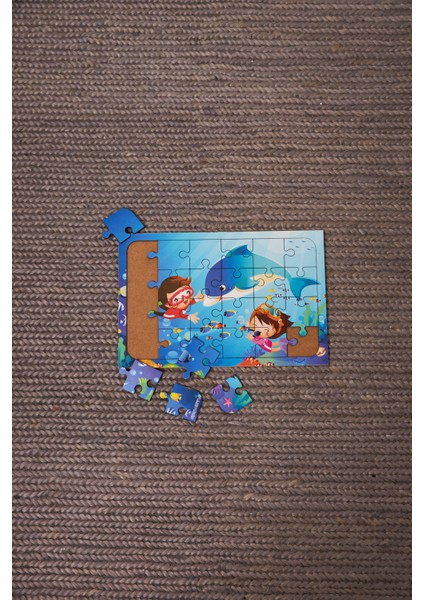 Ahşap 24'Lü Yapboz Dalgıç Puzzle
