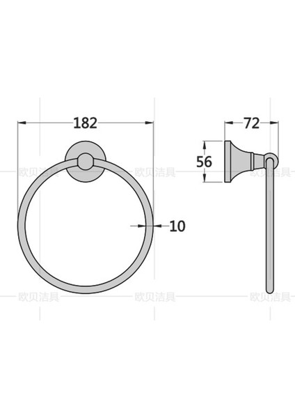 Banyo Aksesuarları Setleri Havlu Raf Havlu Tuvalet Kağıdı Tutucu Rove Kanca Seramik Banyo Ürünleri EL3100G | Banyo Donanım Setleri (Yurt Dışından)