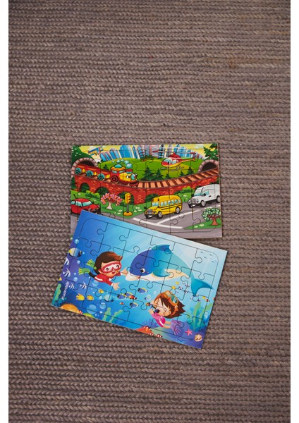 Okul Öncesi Başlangıç Yapboz Taşıtlar Ve Dalgıçahşap Puzzle Set modelleri