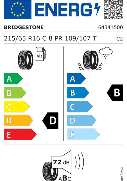 215/65 R16C 109/107T 8Pr Duravis R660 Hafif Ticari Yaz Lastiği (Üretim Yılı:2024)