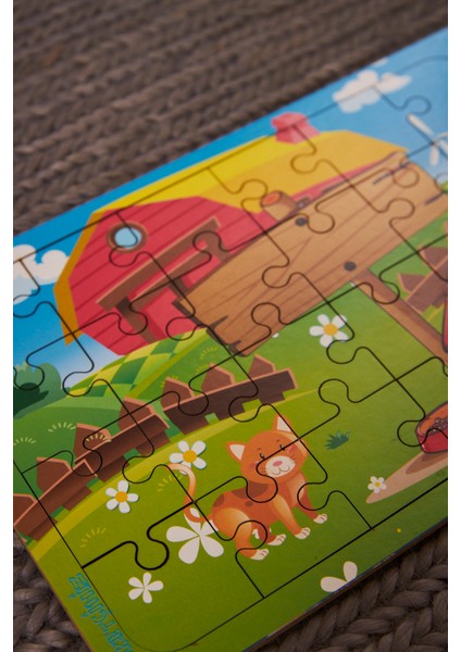 Okul Öncesi Başlangıç Yapboz Hayvanlar Alemi Ve Sevimli Dostlar Ahşap Puzzle Set