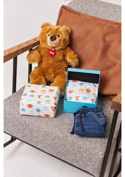 Hediye Paketleme Kağıdı,çocuk Eşya Paketleme: 20 Adet Yüksek Kaliteli Özel Baby Baskılı Pelur 17GR. Pelur Kağıtlarımızla Şık Hediyeler Hazırlayın 24*34CM indirimleri