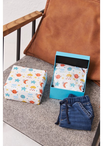 Hediye Paketleme Kağıdı,çocuk Eşya Paketleme: 20 Adet Yüksek Kaliteli Özel Baby Baskılı Ambalaj Kağıdı 110GR. Parlak Kuşe Kağıtlarımızla Şık Hediyeler Hazırlayın 24*34CM modelleri
