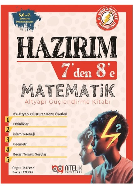 Hazırım 7'den 8'e Matematik Alt Yapı Güçlendirme Kitabı