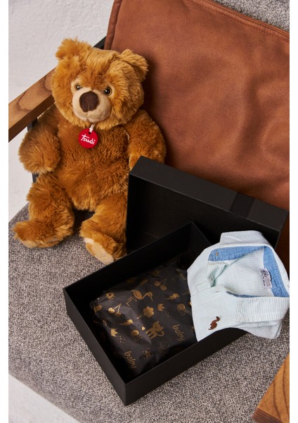 Hediye Paketleme Kağıdı,bebek Eşya Paketleme: 30 Adet Yüksek Kaliteli Özel Gold Bebek Baskılı Pelur 17GR. Siyah Pelur Kağıtlarımızla Şık Hediyeler Hazırlayın 34*48CM