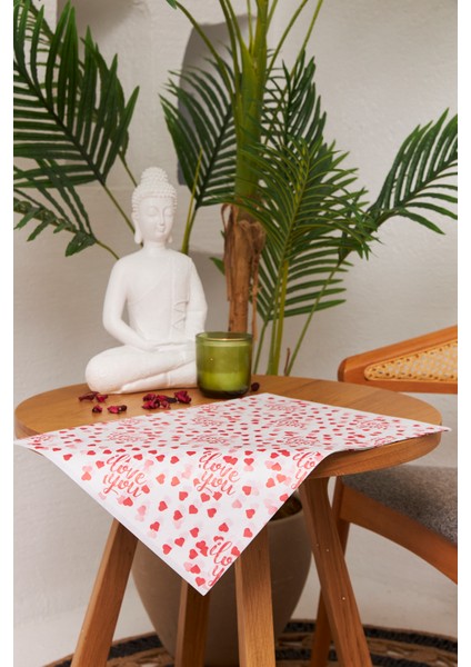 Hediye Paketleme Kağıdı: 30 Adet Yüksek Kaliteli Özel I Love You Baskılı Pelur 17GR. Pelur Kağıtlarımızla Şık Hediyeler Hazırlayın 34*48CM indirimleri