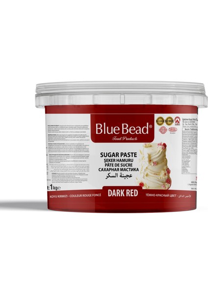 Koyu Kırmızı Şeker Hamuru 1 Kg
