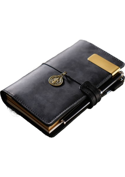 Yeni Seyahat Defteri, Eski Dana Derisi Defter, El Yapımı Gevşek Yapraklı Defter (Yurt Dışından)