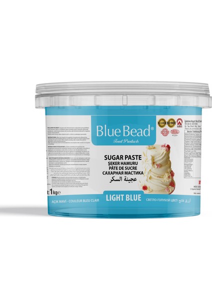 Açık Mavi Şeker Hamuru 1 KG