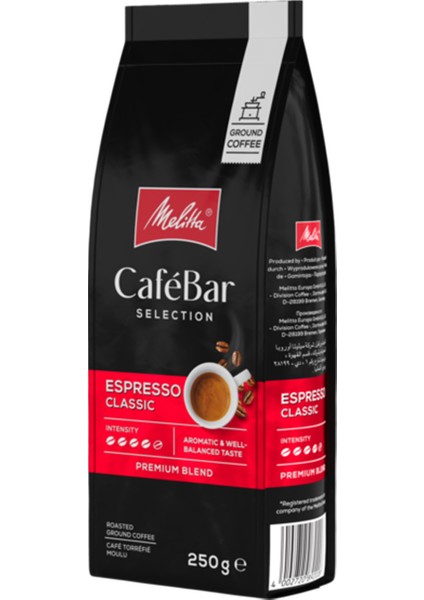 Cafebar Selection Espresso Classic Öğütülmüş Kahve 250 gr