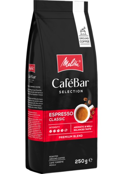 Cafebar Selection Espresso Classic Öğütülmüş Kahve 250 gr