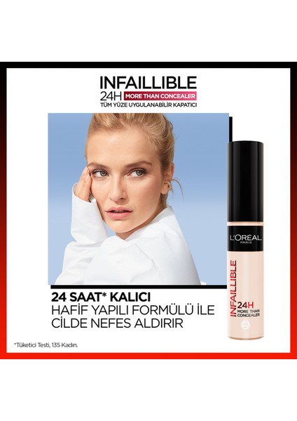 Infaillible Tüm Yüze Uygulanabilir Kapatıcı 322 Ivory Concealer