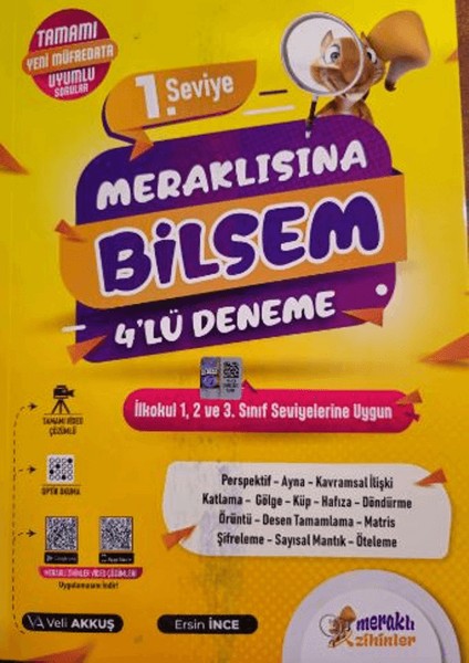 Meraklısına BİLSEM 4'lü Deneme