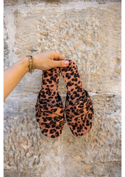Goldeye Leopar Kadın Terlik