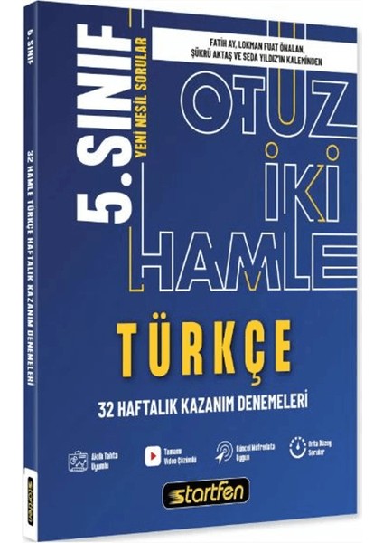 5. Sınıf Türkçe 32 Hamle Kazanım Denemeleri
