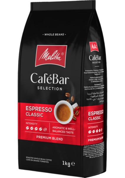 Cafebar Selection Espresso Classic Çekirdek Kahve 1kg