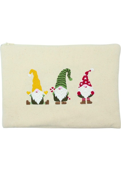 Yılbaşı Cücesi Nakışlı Clutch