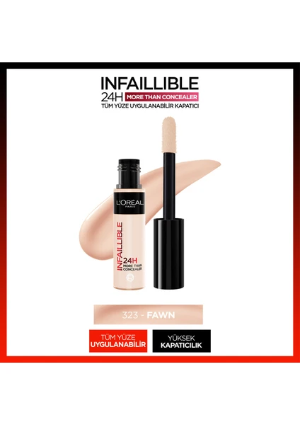 Tüm Yüze Uygulanabilir Kapatıcı - Infaillible More Than Concealer 323 Fawn