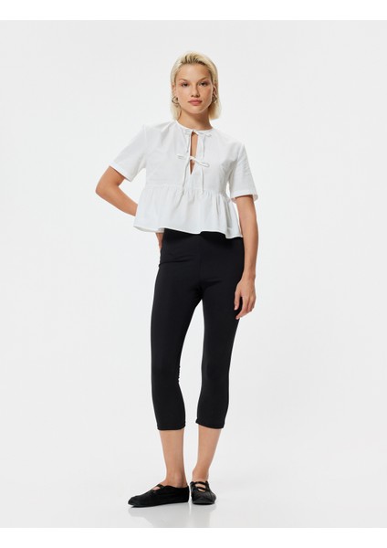 Kapri Pantolon Skinny Standart Bel