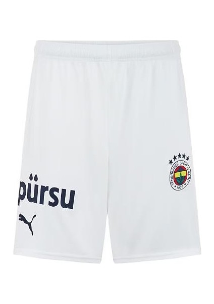 Erkek Puma White-Blue Violet Puma Fsk Shorts Fenerbahçe 24/25 Beyaz Erkek Iç Saha Şort