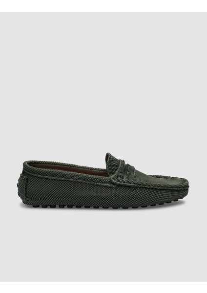 Triko Haki Erkek Loafer