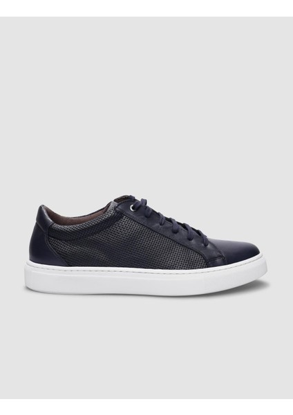 Lacivert Bağcıklı Erkek Sneaker