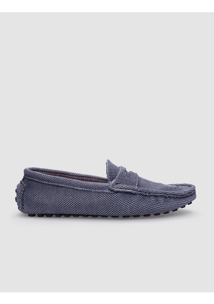 Triko Mavi Erkek Loafer